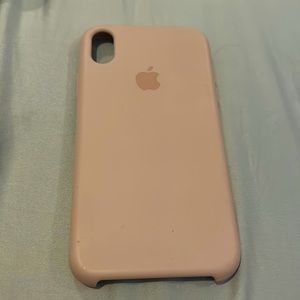 Apple Silicon rose, pink, iPhone XR, phone case